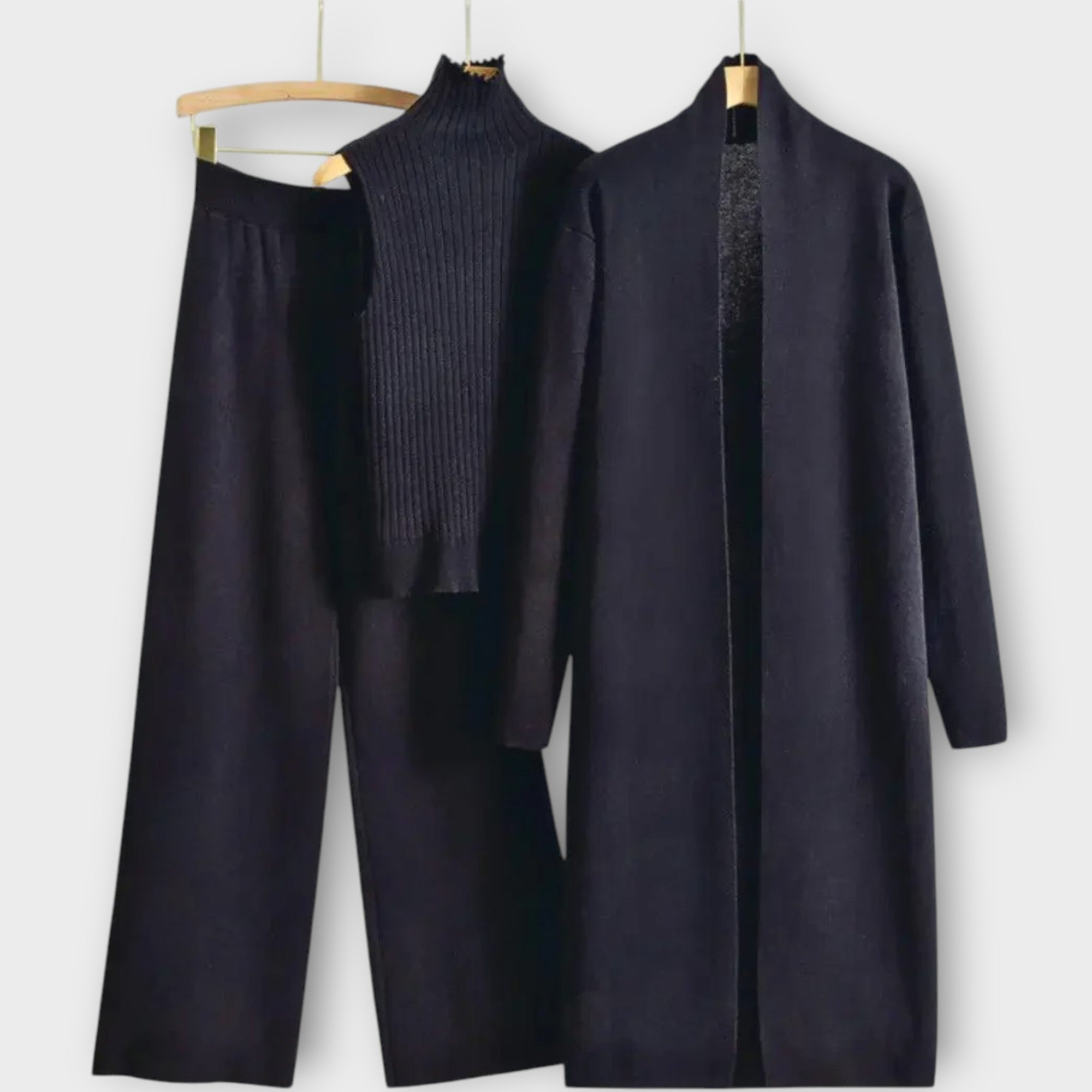 Elegant 3-Piece Knit Lounge Set