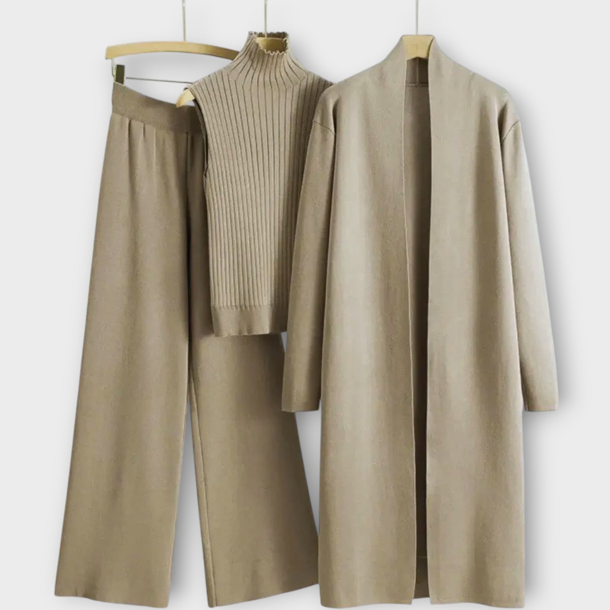 Elegant 3-Piece Knit Lounge Set