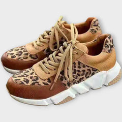 Chunky Sole Sneakers with Chic Pattern Detailing