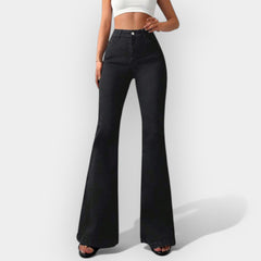 High-Waisted Bootcut Jeans