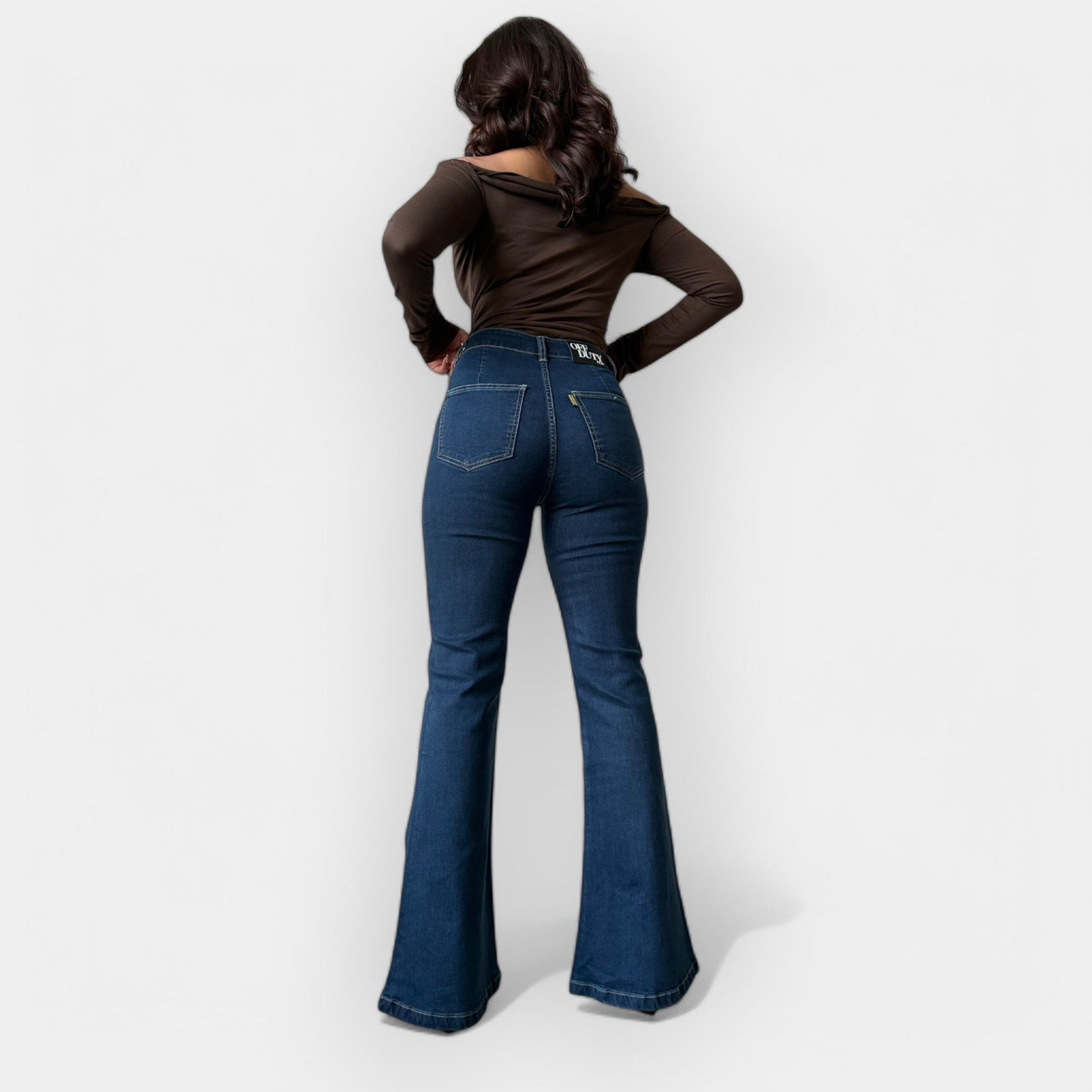 High-Waisted Flare Jeans
