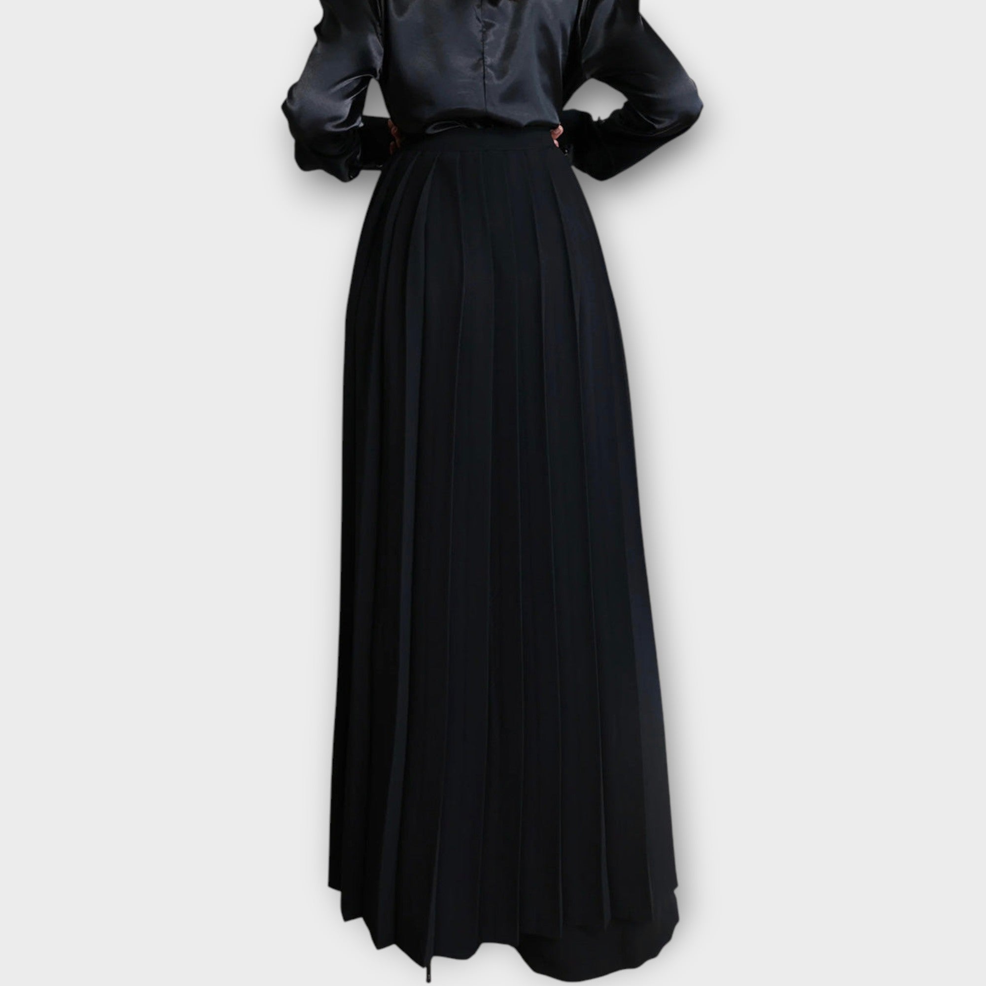 Pleated Wrap Wide Leg Pants