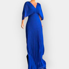 Elegant Pleated Dress with Stylish Line