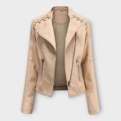 Modern Leather Jacket with Elegant Lines and Timeless Sophistication