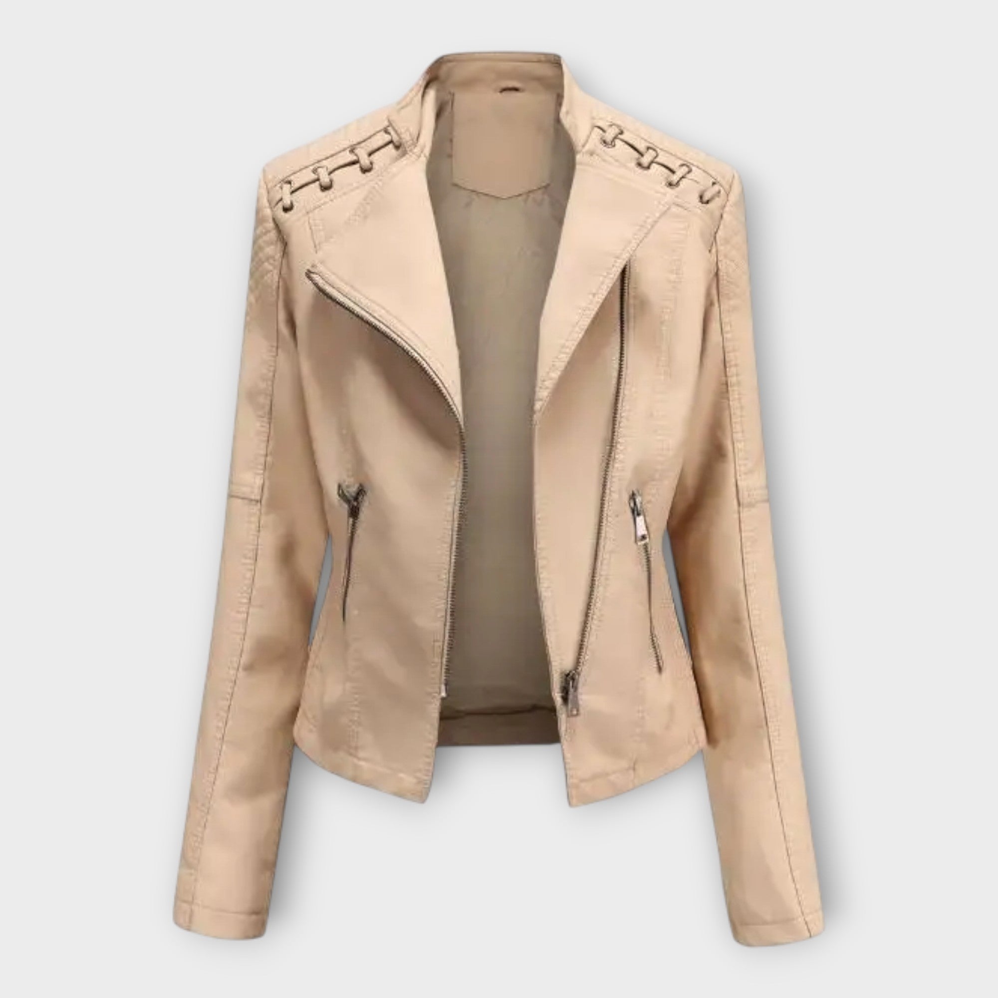 Modern Leather Jacket with Elegant Lines and Timeless Sophistication