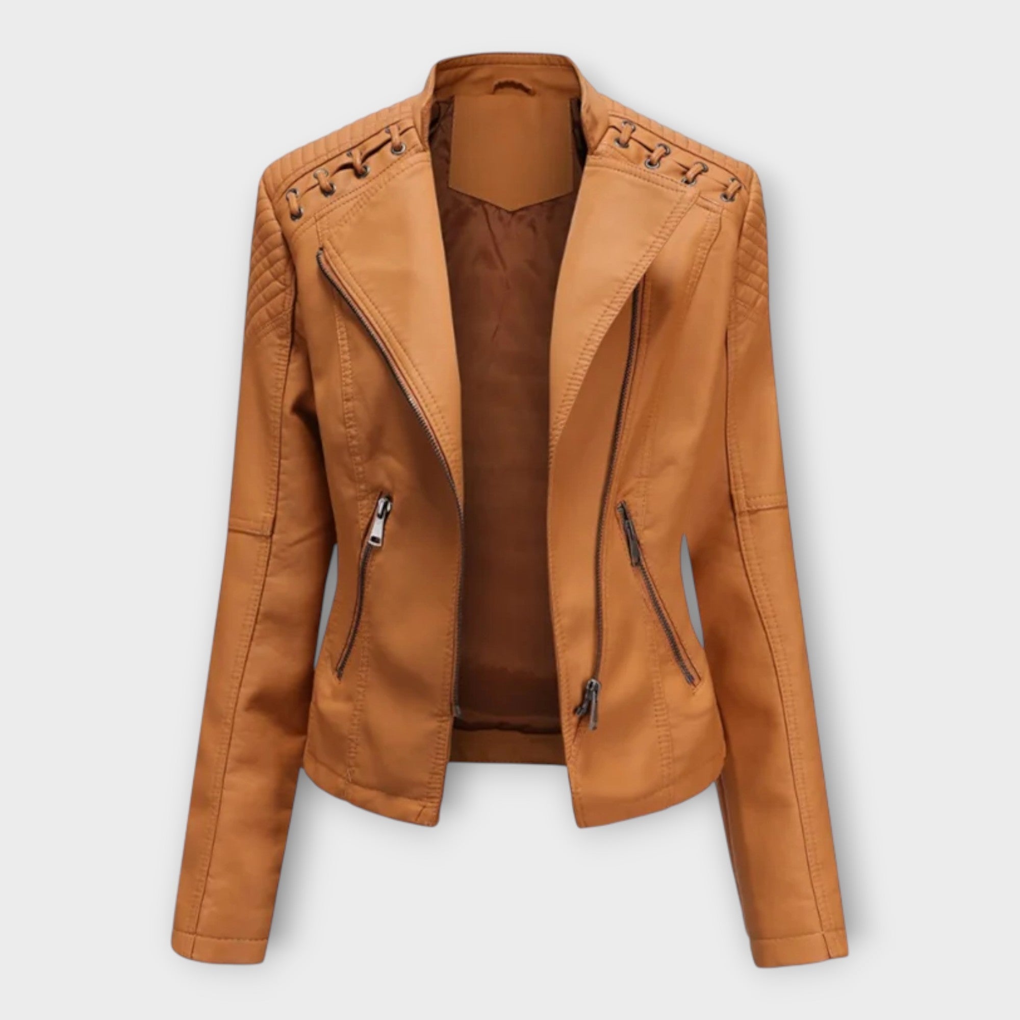 Modern Leather Jacket with Elegant Lines and Timeless Sophistication