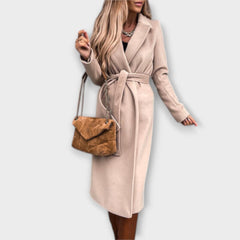 Eliza - Elegant Long Coat with Belt