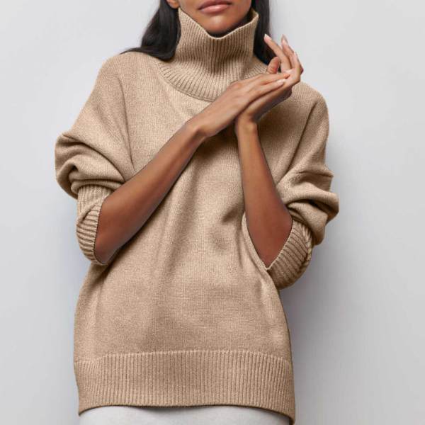 Katrielle - Comfortable High Neck Sweater
