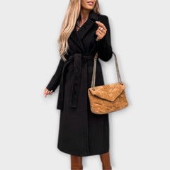 Eliza - Elegant Long Coat with Belt