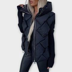 Cozy Padded High-Neck Vest