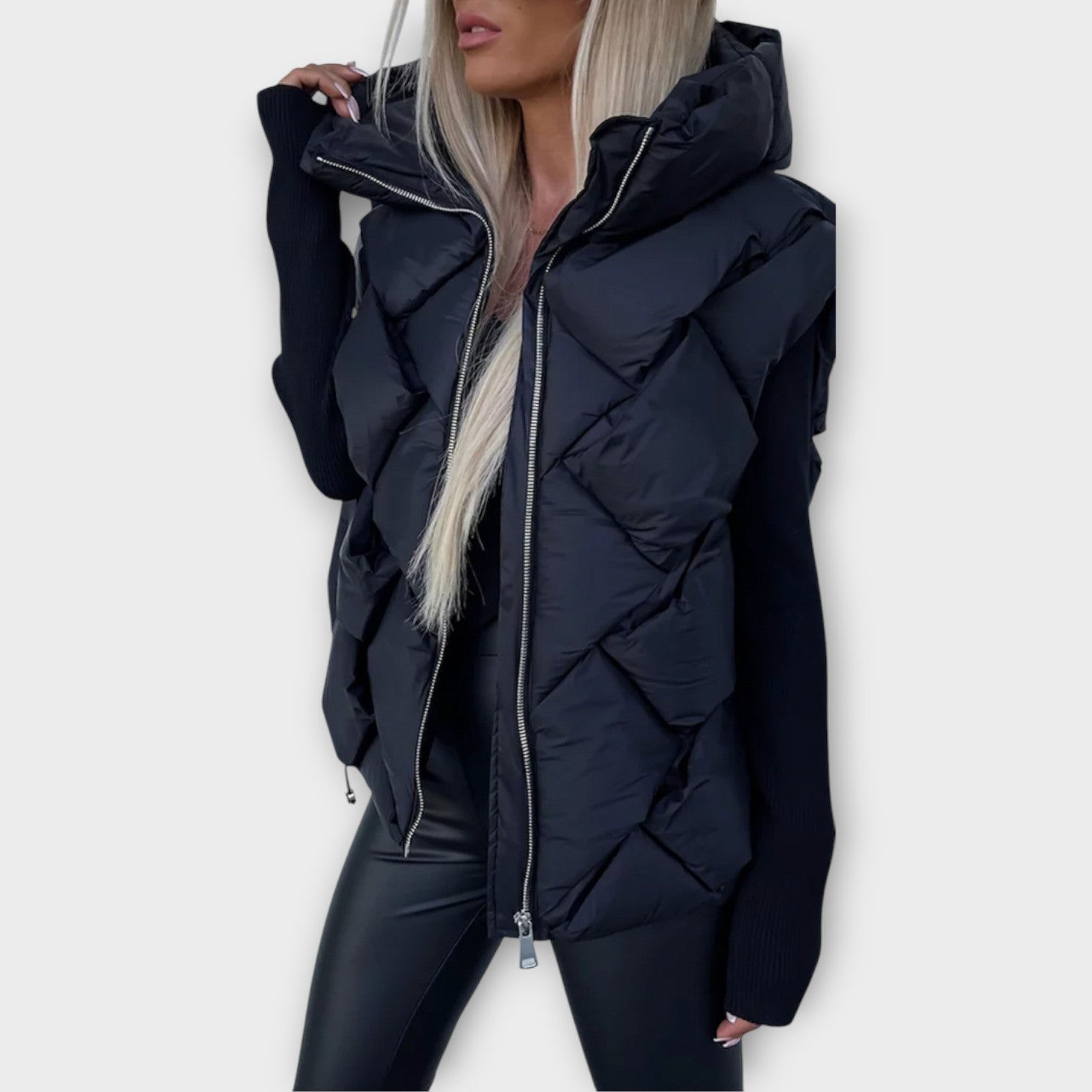 Cozy Padded High-Neck Vest