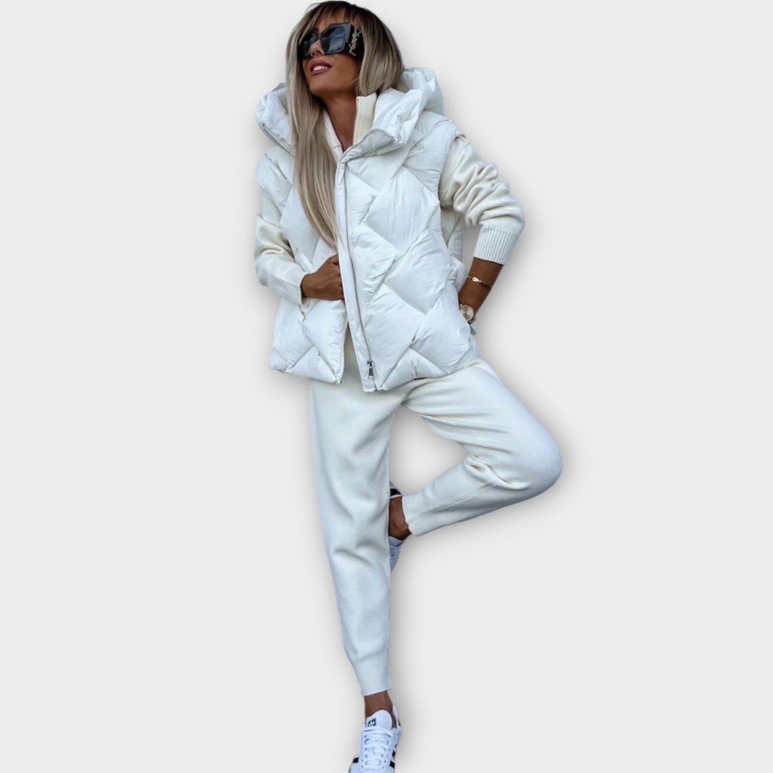 Cozy Padded High-Neck Vest