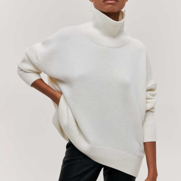 Katrielle - Comfortable High Neck Sweater