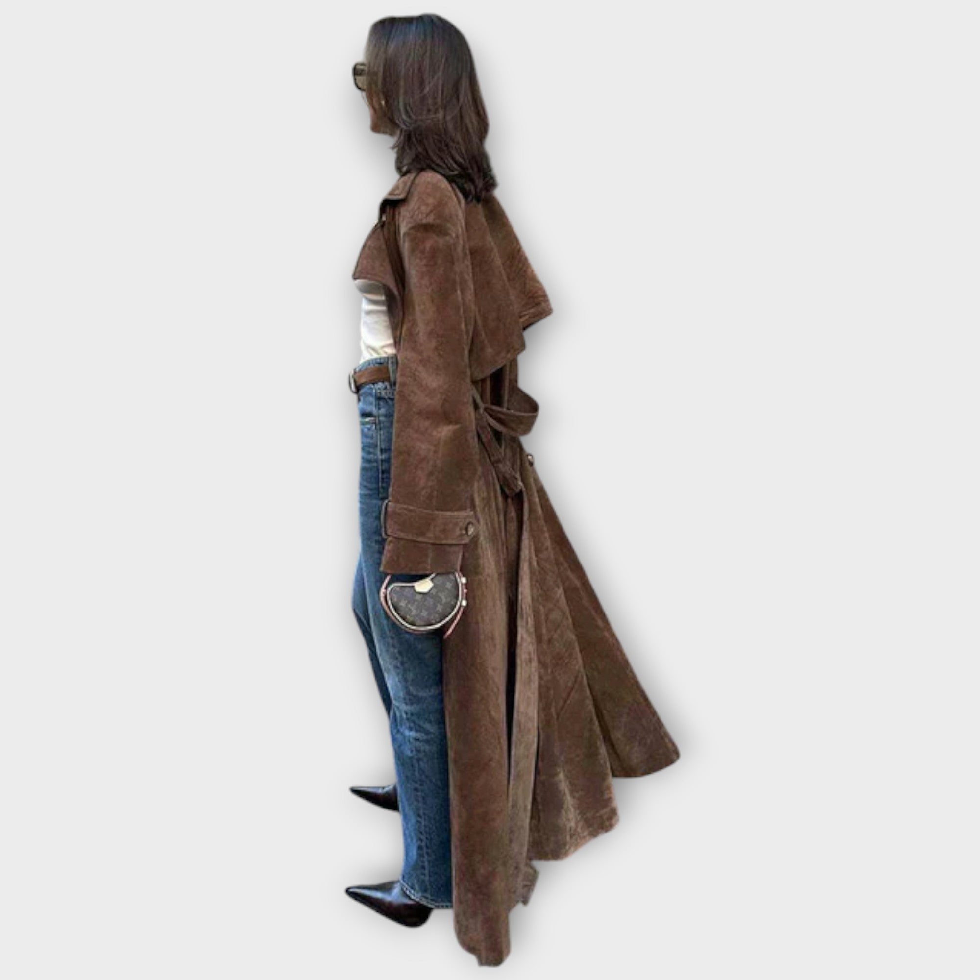 Couture Suede Trenchcoat