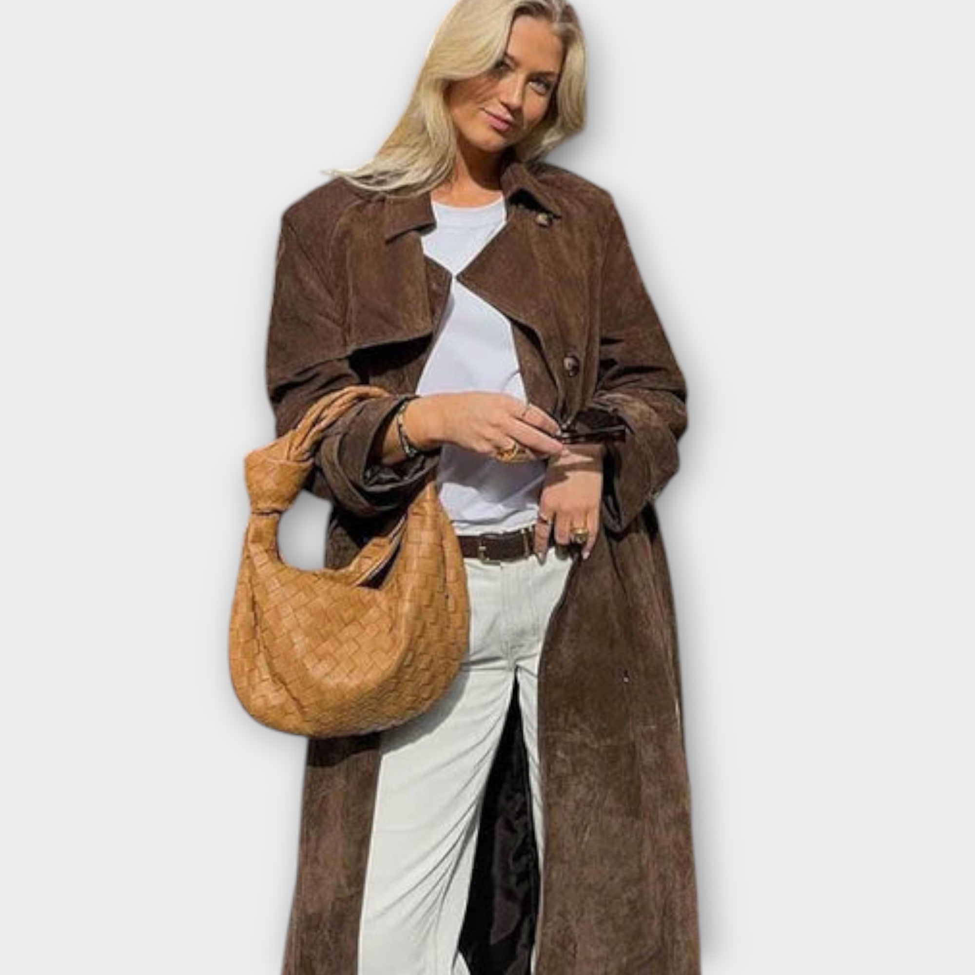 Couture Suede Trenchcoat