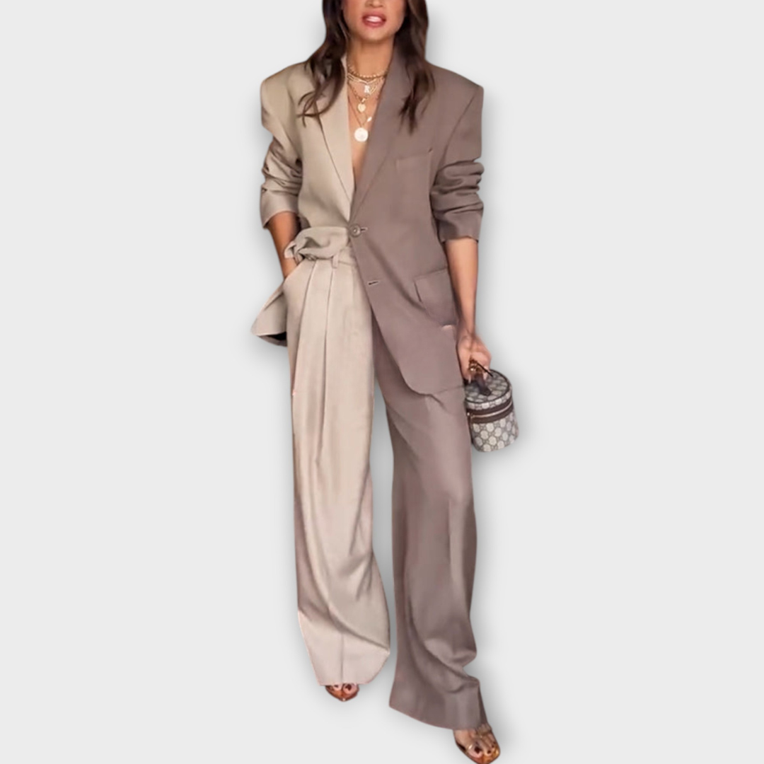 Refined Two-Piece Suit Set