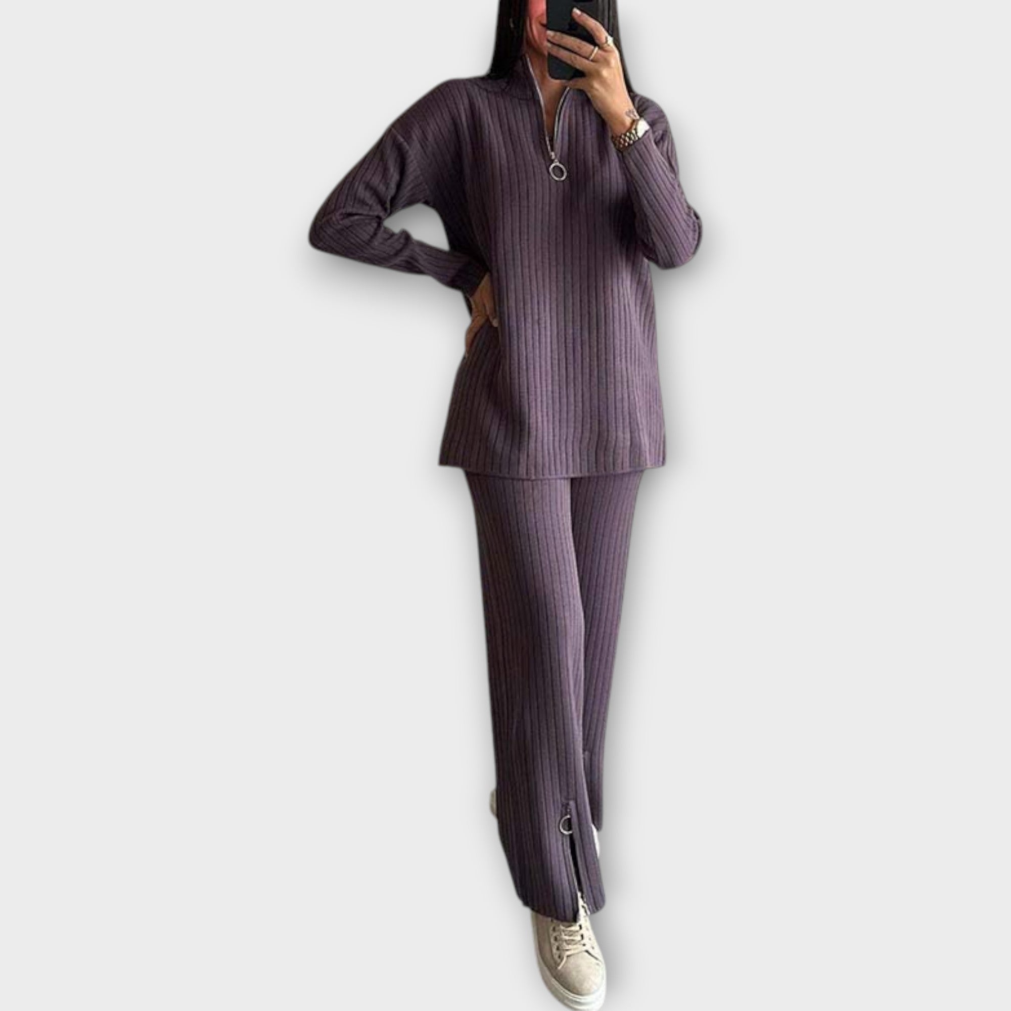 Ribbed Lounge Knit Set