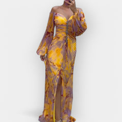 Airy Dress with Opening