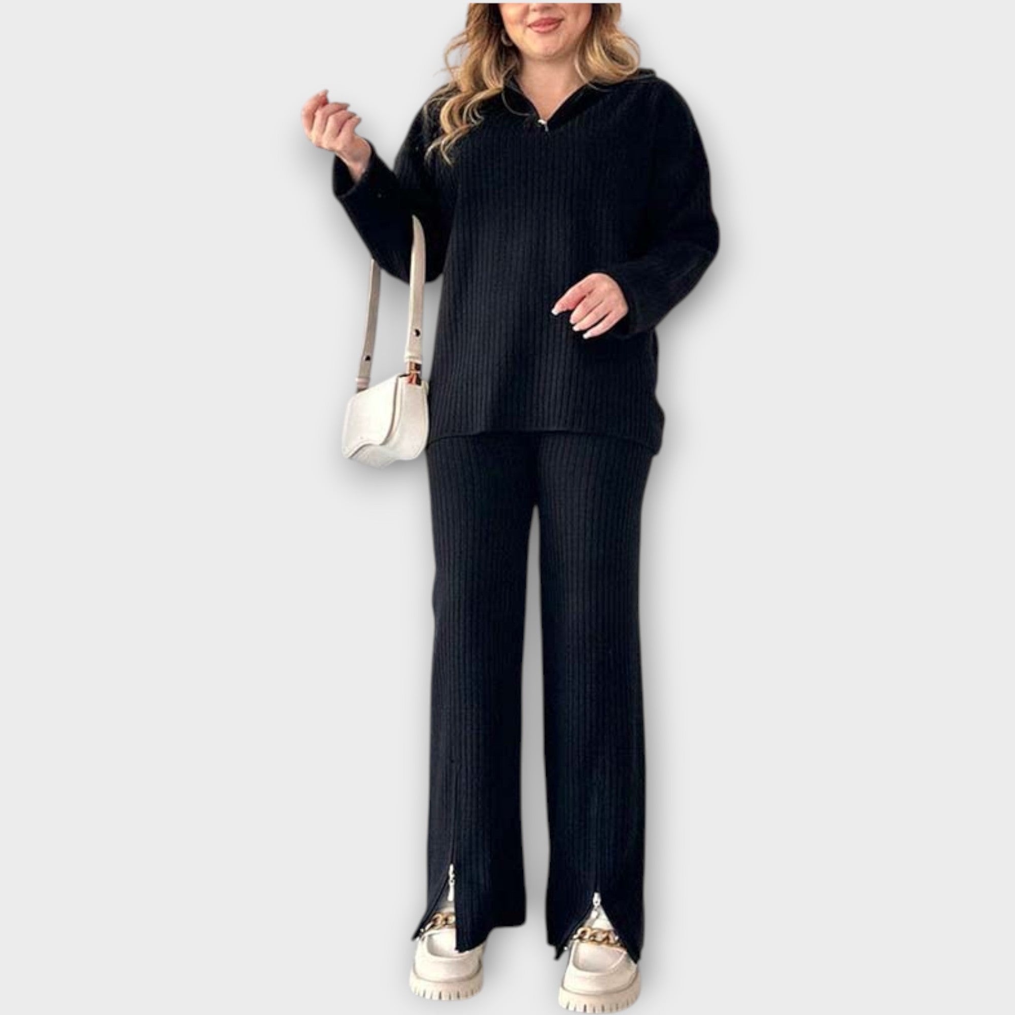 Ribbed Lounge Knit Set