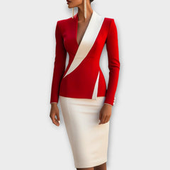 Elegant Contrast Blazer