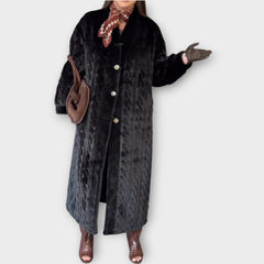 Elegant Faux Fur Long Winter Coat