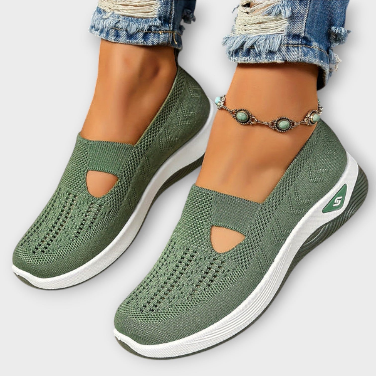 Comfort Knit Slip-On Walking Shoes