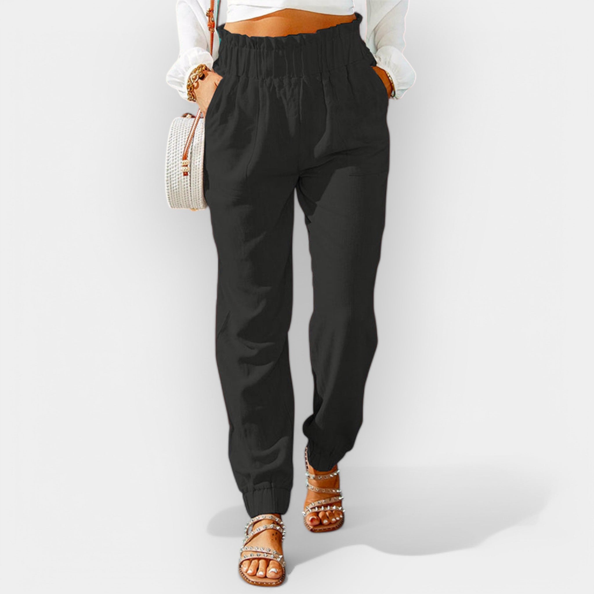High-Waisted Women's Trousers