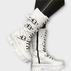 Rogue Edge Buckle Combat Boots