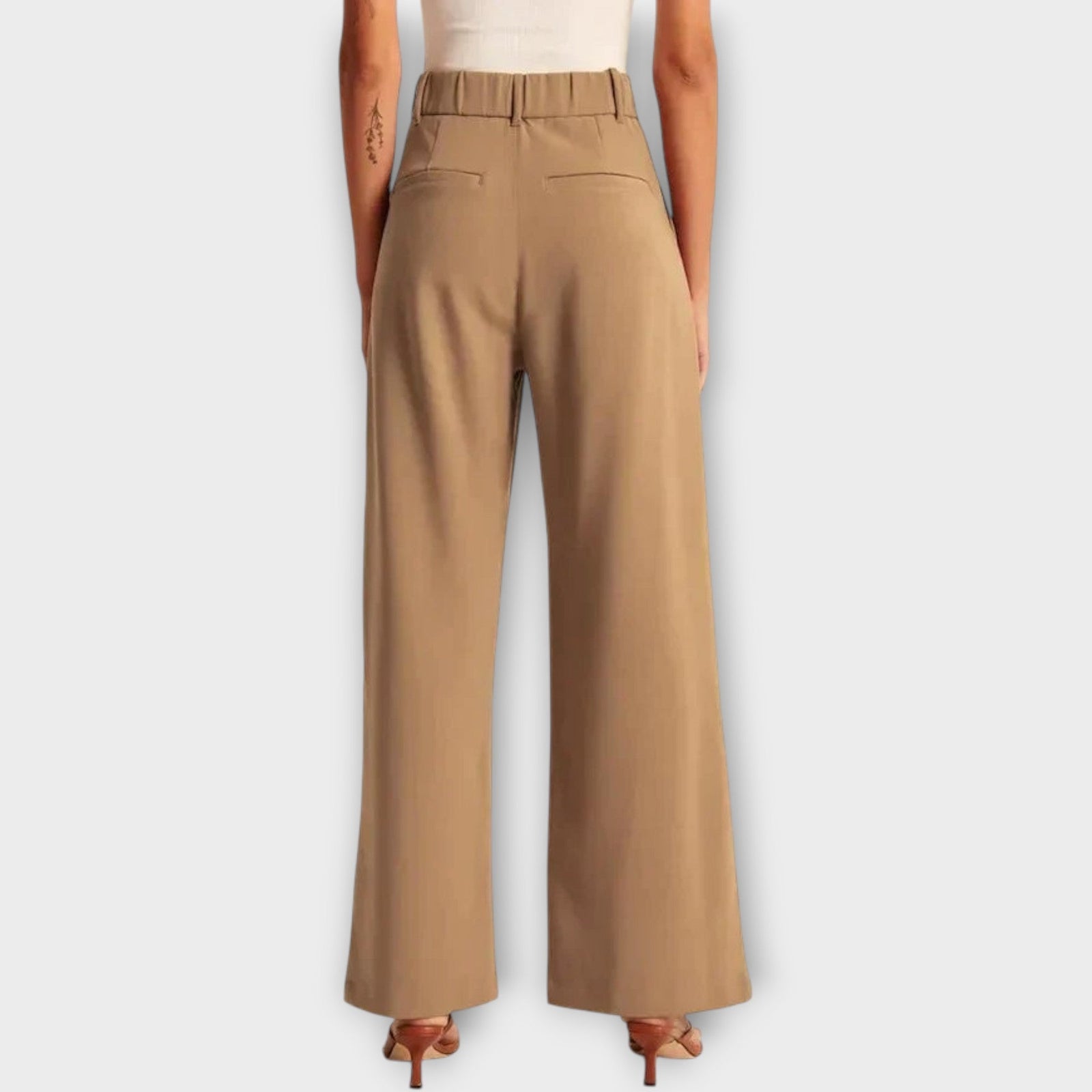 Wide-Leg Tailored Pants
