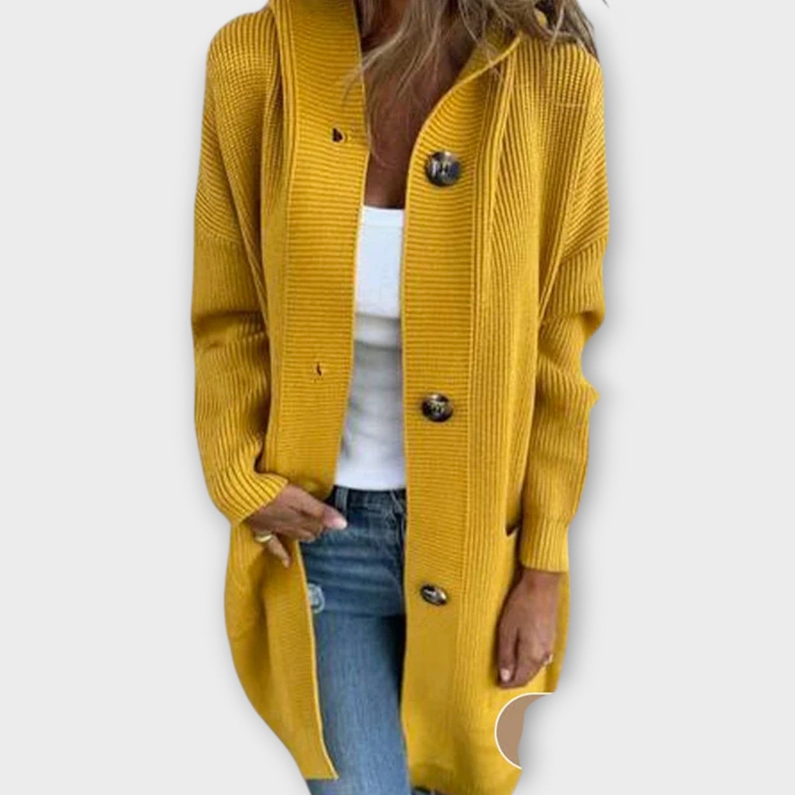 Cozy Button-Front Knit Cardigan