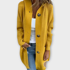 Cozy Button-Front Knit Cardigan