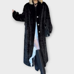 Elegant Faux Fur Long Winter Coat