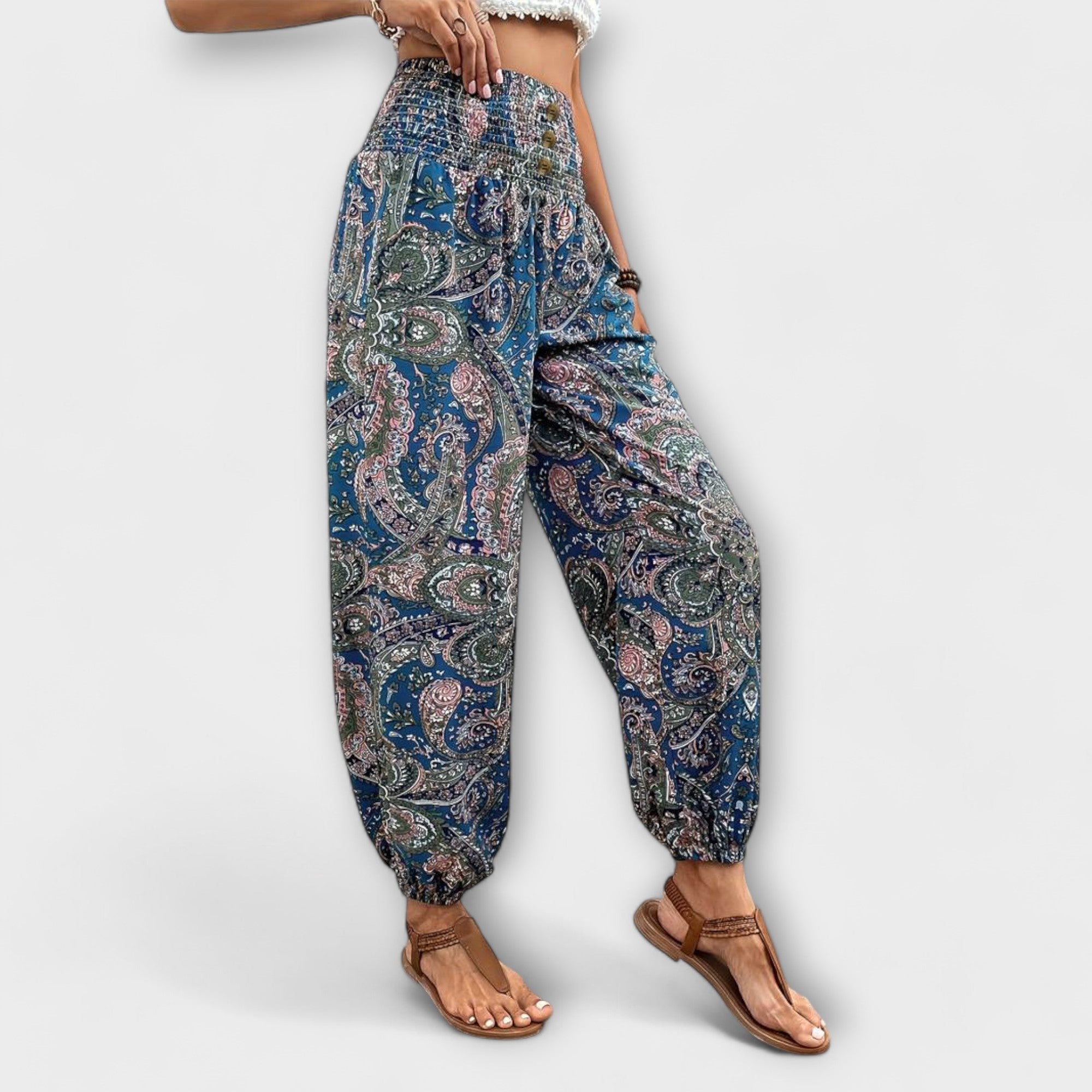 Pants with Folkloric Design