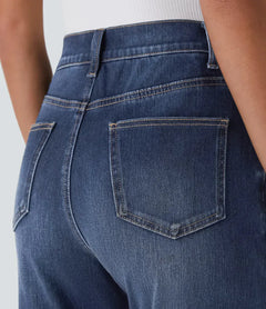 Elastic and Comfortable High-Waisted Trousers