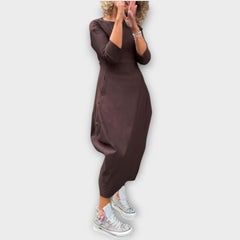 Casual Long Sleeve Maxi Dress