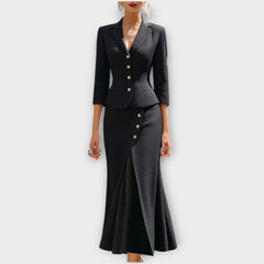 Elegant Tailored Skirt Suit