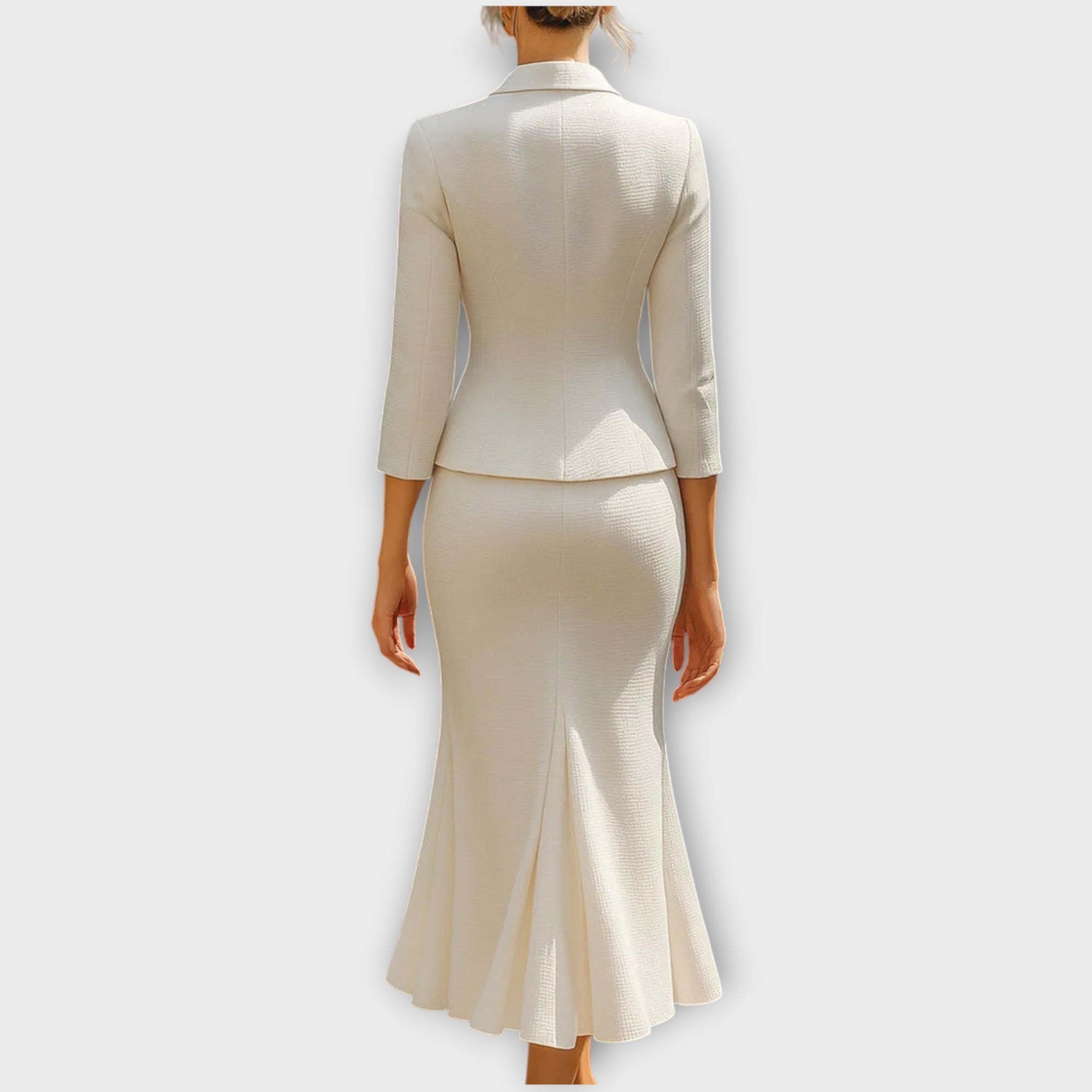 Elegant Tailored Skirt Suit