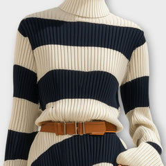 Striped Knit Maxi Dress