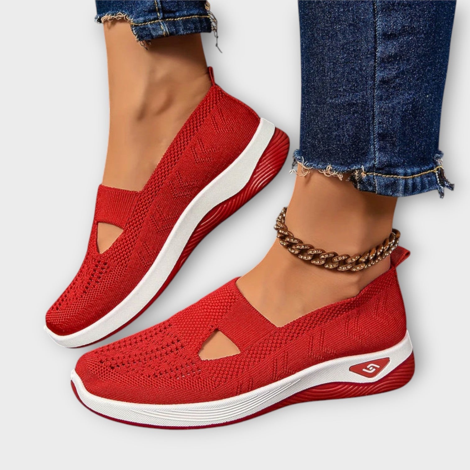 Comfort Knit Slip-On Walking Shoes