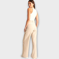 Wide-Leg Tailored Pants