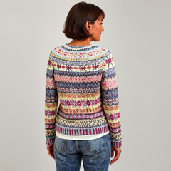 Sweater with Geometric Designs
