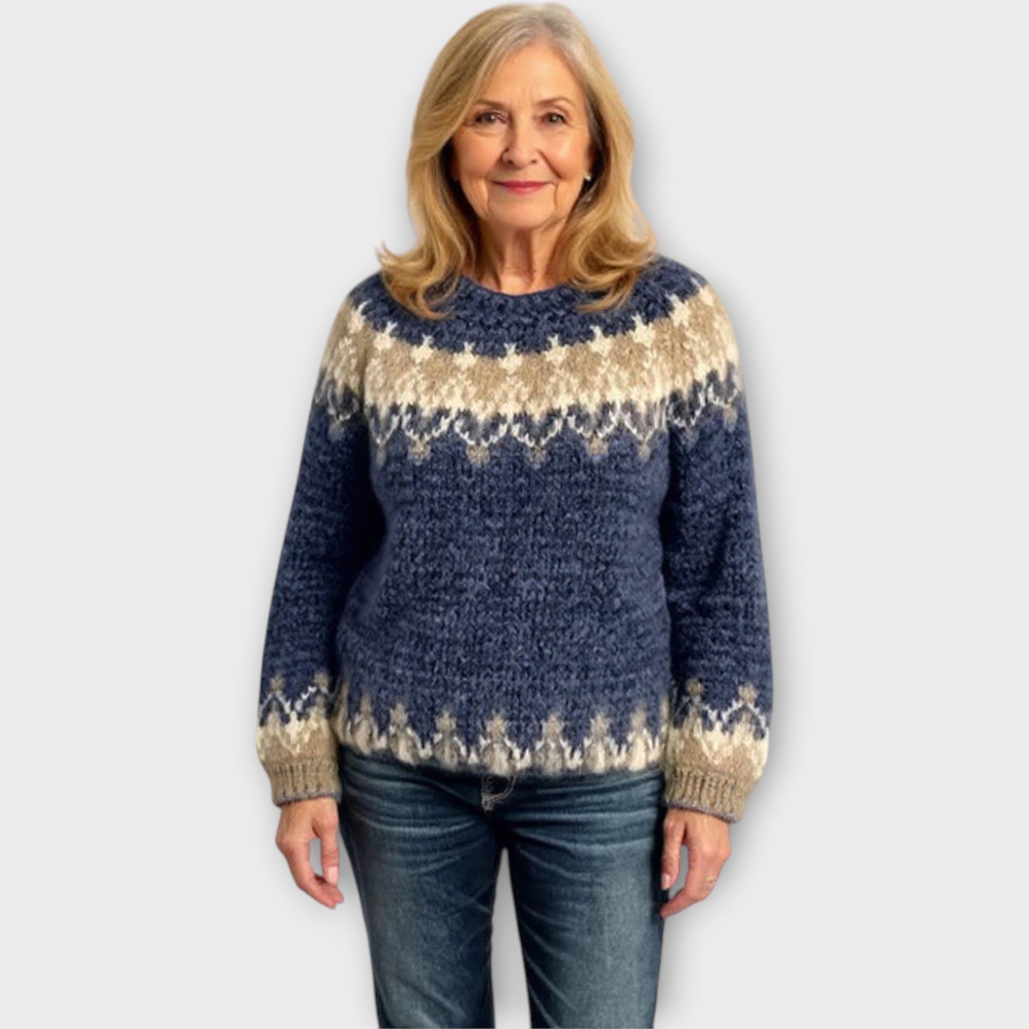 Knitted Sweater with Timeless Design