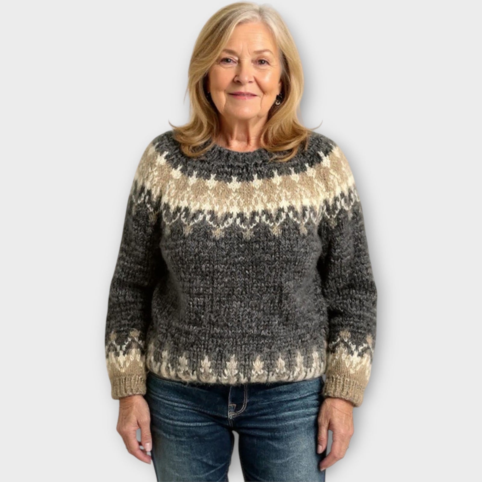 Knitted Sweater with Timeless Design