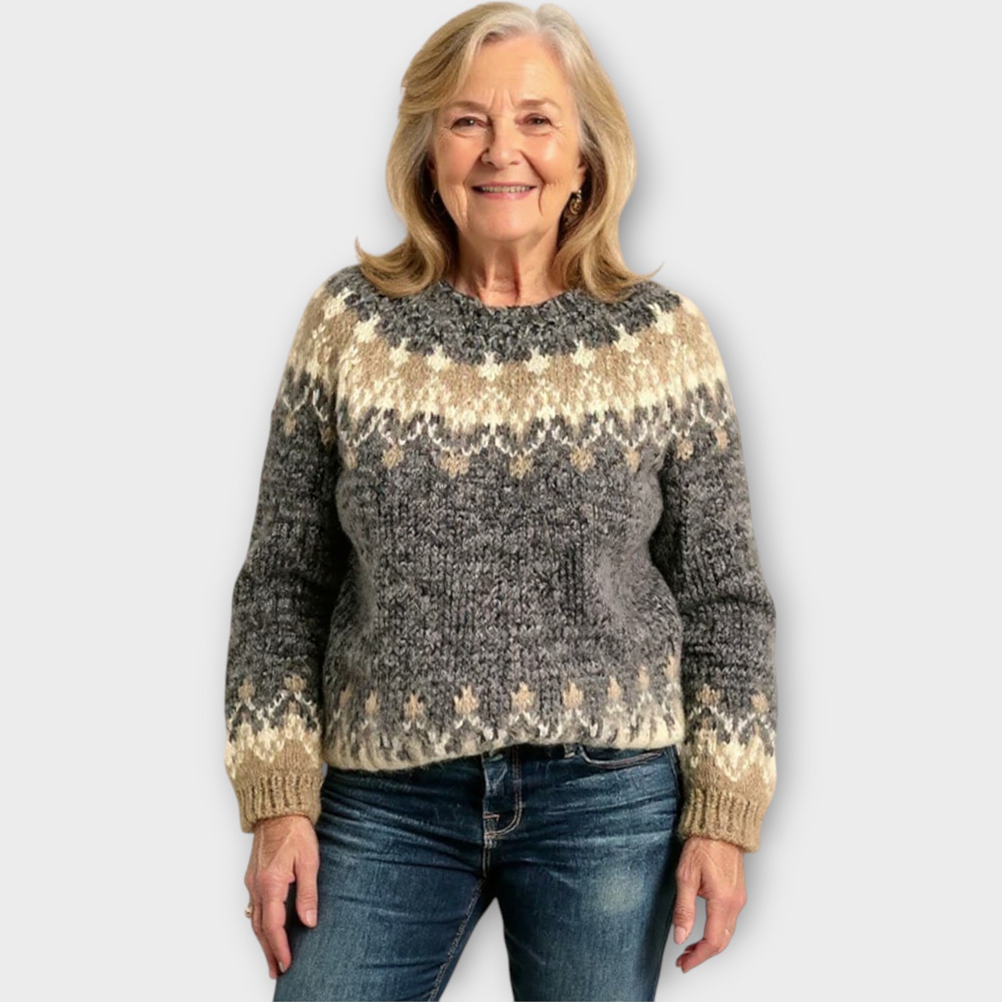 Knitted Sweater with Timeless Design