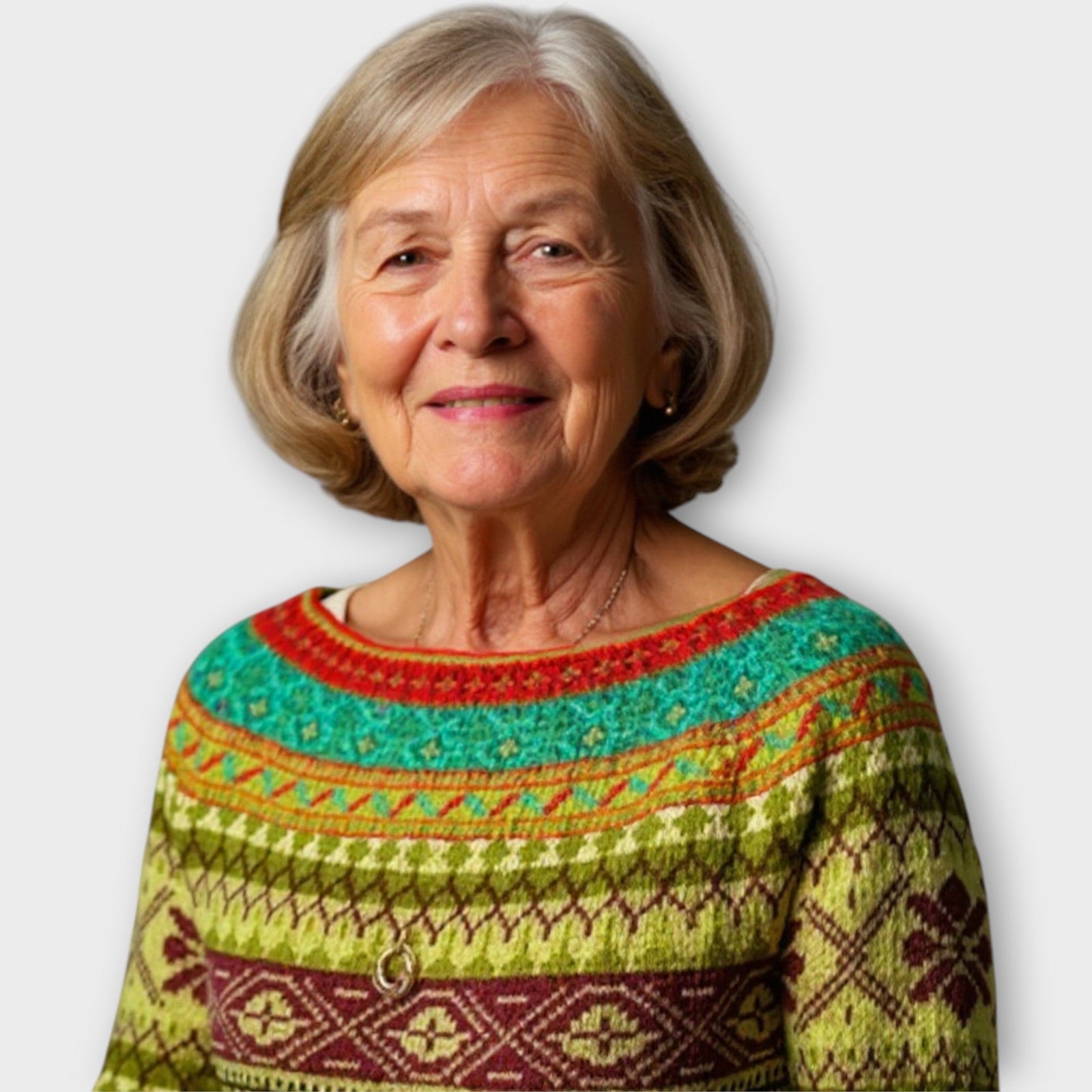 Knitted Sweater with Impressive Design