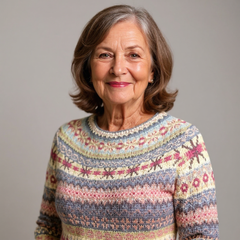 Sweater with Geometric Designs