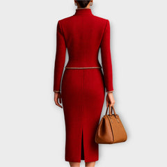 Classic Tailored Two-Piece Skirt Set