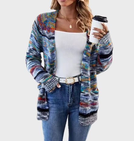 Multicolored Knitted Gilet