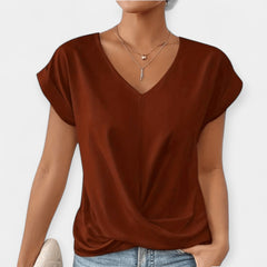 V-Neck Short Sleeve Top