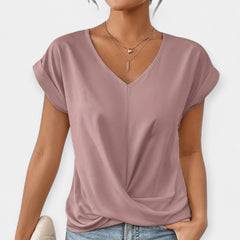 V-Neck Short Sleeve Top
